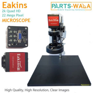 Eakins Microscope 22 Mega Pixel 2K QUAD HD Camera 60F/S HDMI VGA Microscope Camera+130X C mount lens+56 LED Ring Light