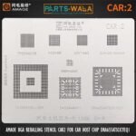 Amaoe BGA Reballing Stencil CAR 2 For Car Host Chip DRA655ATSCICYEQ1 Steel Mesh