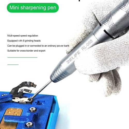 RELIFE Mini Electric Polishing Pen RL-068B Grinding Engraving Kit for  Motherboard IC Dot Matrix Repair Electric Grinding Cutting
