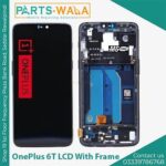 ONEPLUS 6T LCD SCREEN DIGITIZER ASSEMBLY WITH FRAME - BLACK