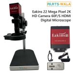 Eakins Microscope 22 Mega Pixel 2K QUAD HD Camera 60F/S HDMI VGA Microscope Camera+130X C mount lens+56 LED Ring Light