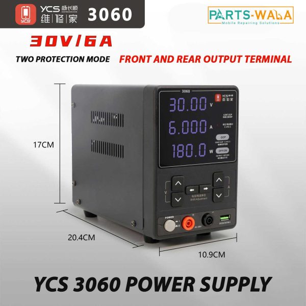 YCS 3060 DC POWER SUPPLY 30V 6A FOR MOBILE REPAIRING