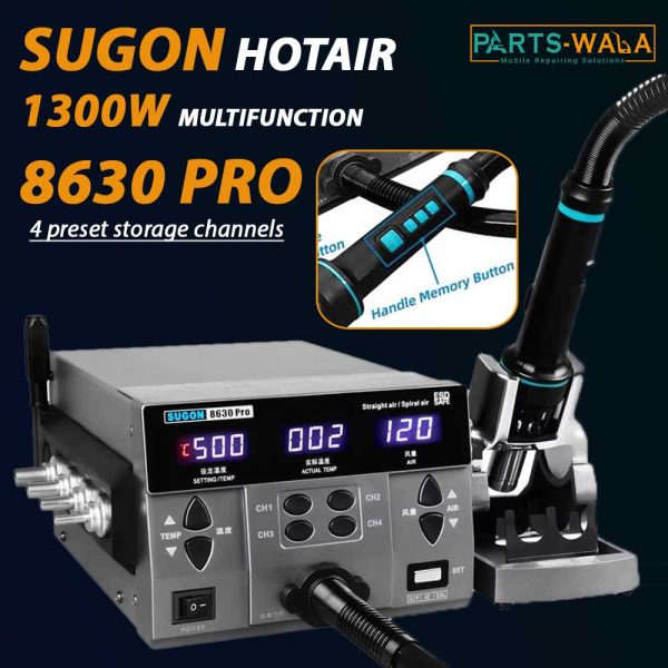 Sugon 8630 Pro Digital Display Hot Air Gun 1300W