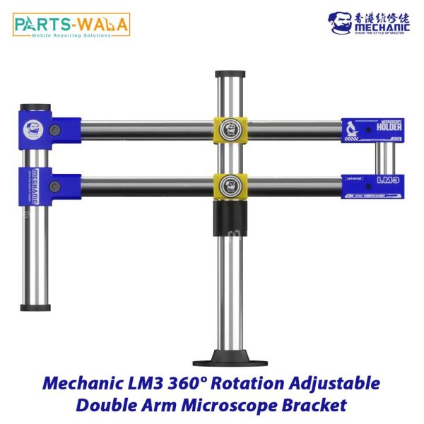 Mechanic LM3 360° Rotation Adjustable Universal Double Arm Microscope Bracket