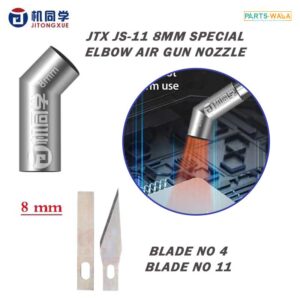 JTX JS-11 8mm Nozzle Universal Elbow Hot Air Gun Nozzle with Blade