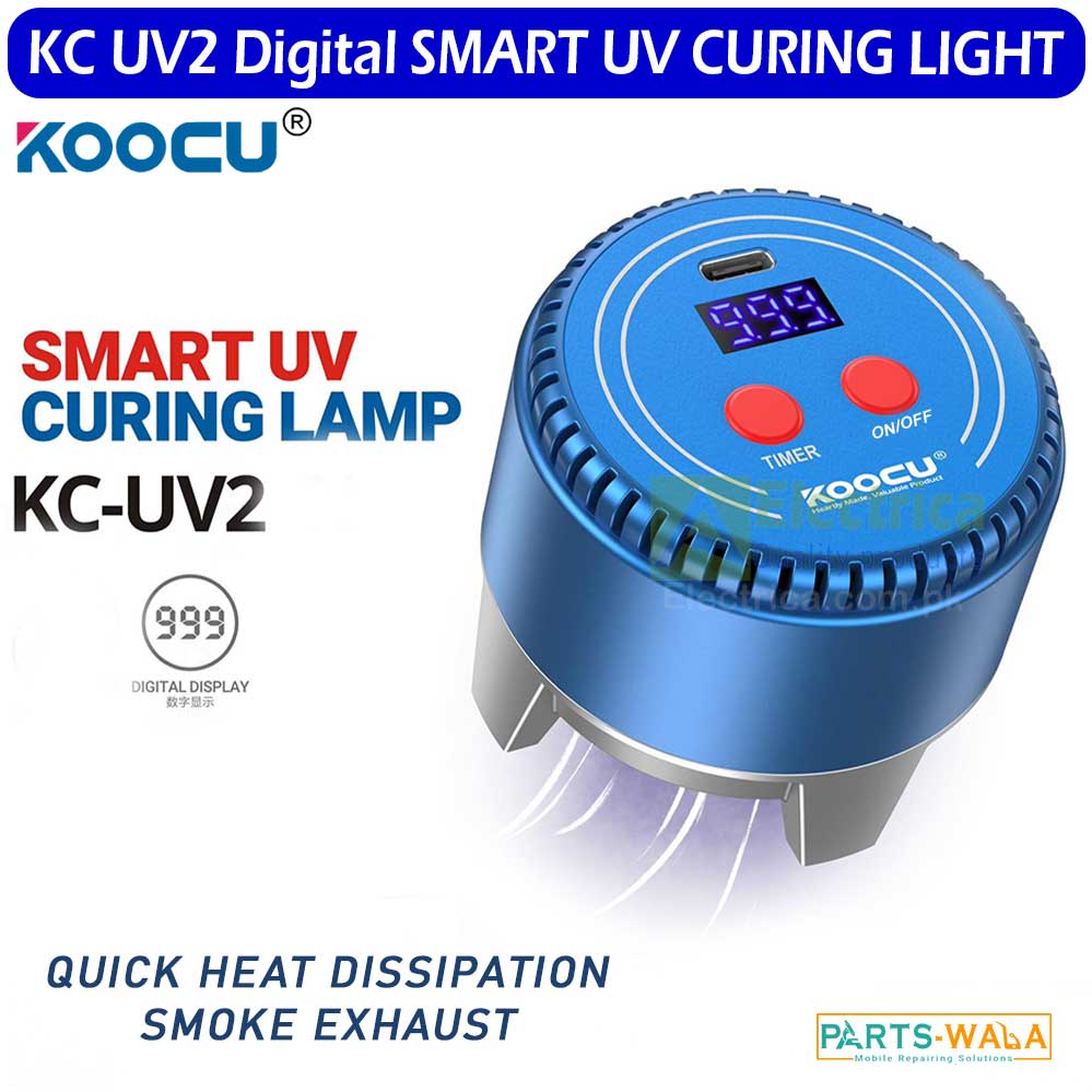 Koocu KC UV-2 UV Curing Light with timer Quick Heat Dissipation Smoke Exhaust