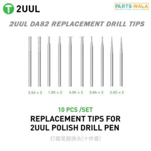 2uul DA82 Replacement Drill Tips for Polish Drill Pen 10pcs