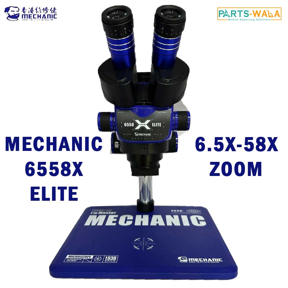 Mechanic 6558X Elite 6.5X-58X Trinocular Zoom Stereo Microscope