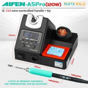 Aifen A5 Pro Lead-free Digital Display Soldering Station with T210 handle temperature adjustable