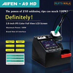 Aifen-A9 HD 180W High Power Curve Mode Soldering Station Compatible with C210 / C245 Handles