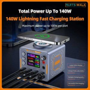 WLX-F1 140W Smart Multi-Port wireless charger 0-12V Adjustable DC power supply with Voltage & Current Detection Function
