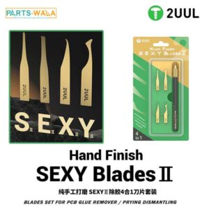 2uul DA61 Hand Finish SEXY 2 Blades Set for PCB Glue Remover / Prying Dismantling
