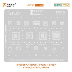 Amaoe U-MTK1 UBGA BGA Reballing Stencil MT6528V 6592V 6732V 6752V 6735V 6753V 6750V 6755V