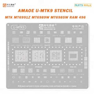 Amaoe U-MTK9 MTK CPU Centralized BGA Reballing Stencil for MTK MT6991Z MT6989W MT6985W RAM 496