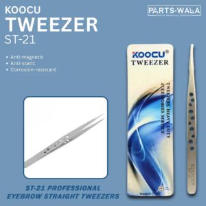 KOOCU ST-21 Professional Straight Tweezers For Mobile Repairing