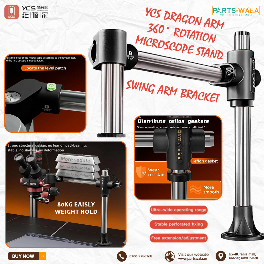 YCS Dragon Arm 360° Rotation Microscope Swing Arm Bracket