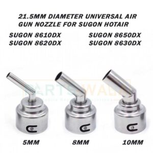 Sugon 45-Degree Curved Heat Nozzles Set for 8650 / 8630 / 8620dx / 8610DX-Pro Hot Air Soldering Station