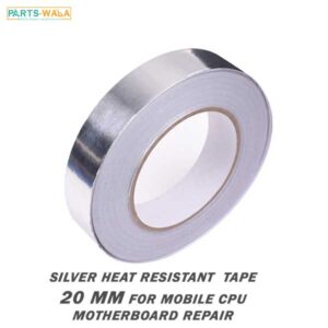 Silver aluminium Heat Resistant Adhesive Tape 20 mm For Mobile CPU Motherboard Repair